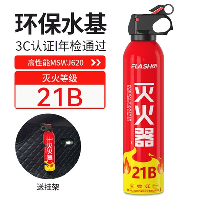 Home and Car Use, Small – Vehicle fire extinguisher - 21b-flash-fire-extinguisher-bracket