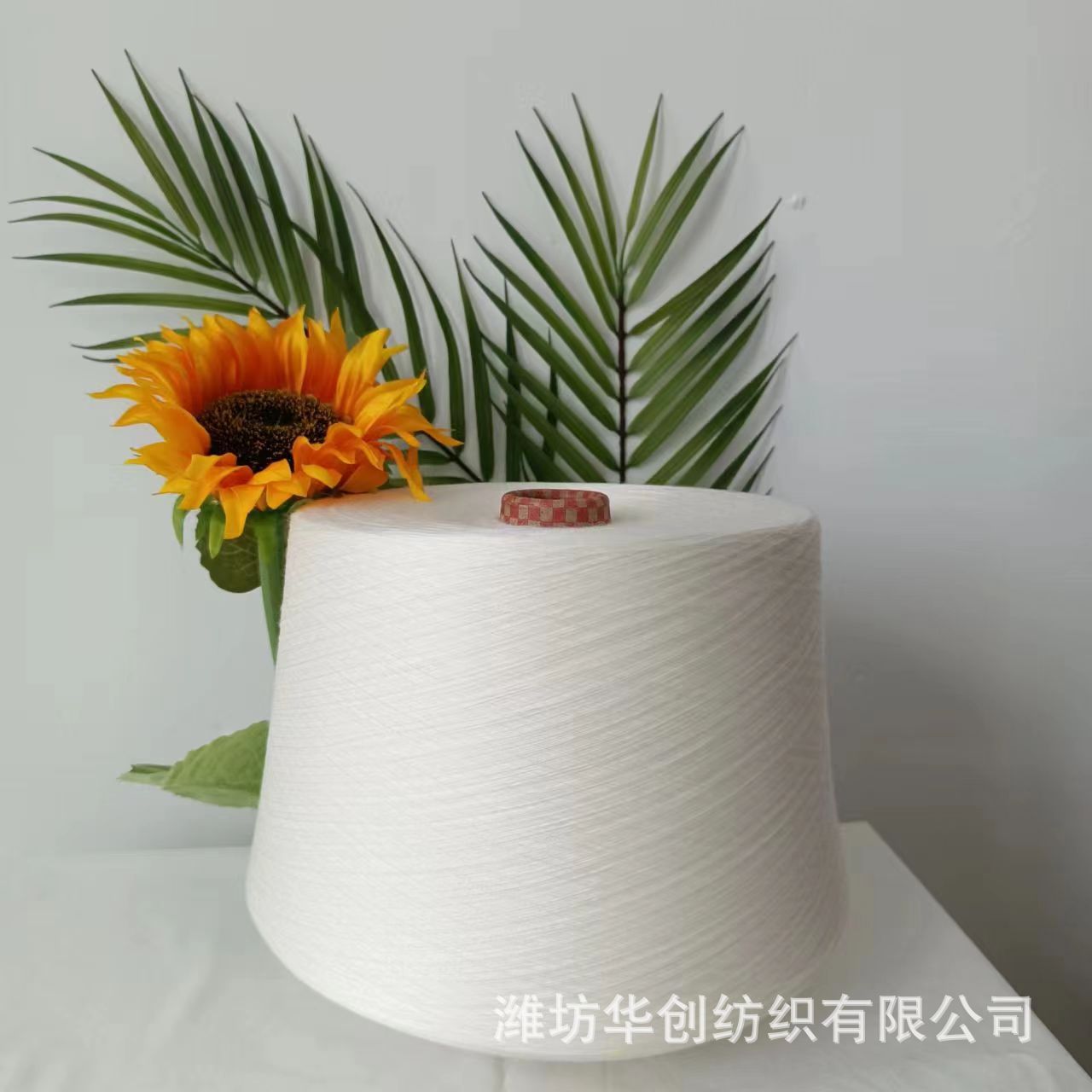 环锭纺涤纶纱21支 合股纱32/2股 针织机织 规格齐全 常规支数现货