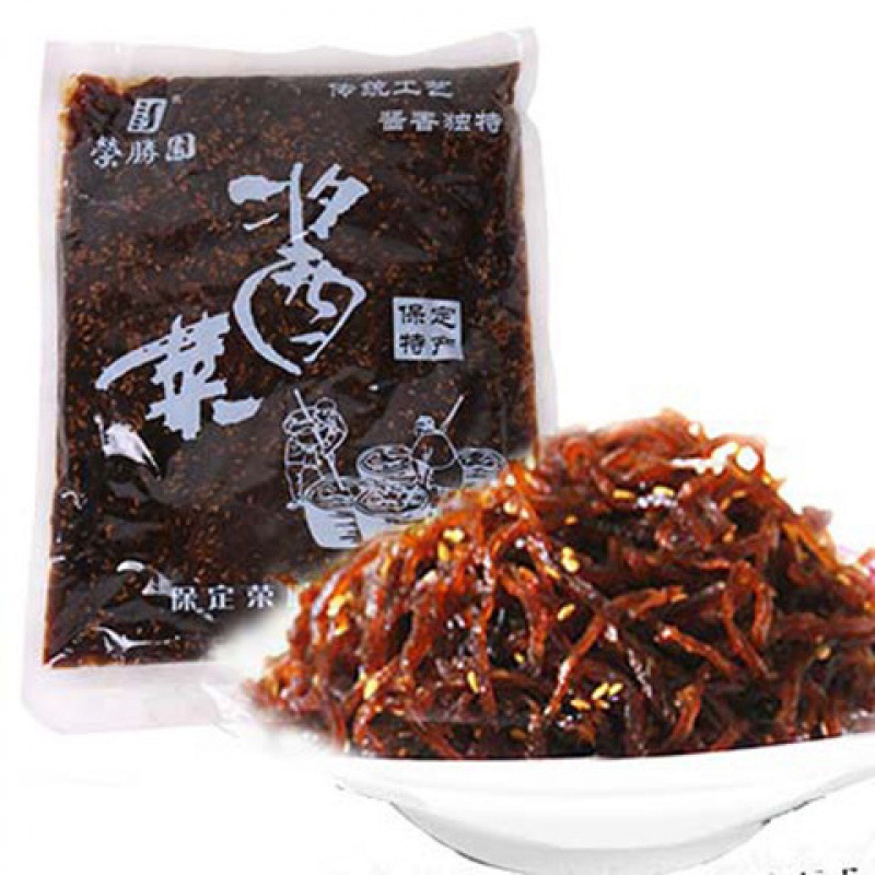 荣胜园1kg什锦酱菜咸菜丝下饭才酱菜保定特产咸菜200g