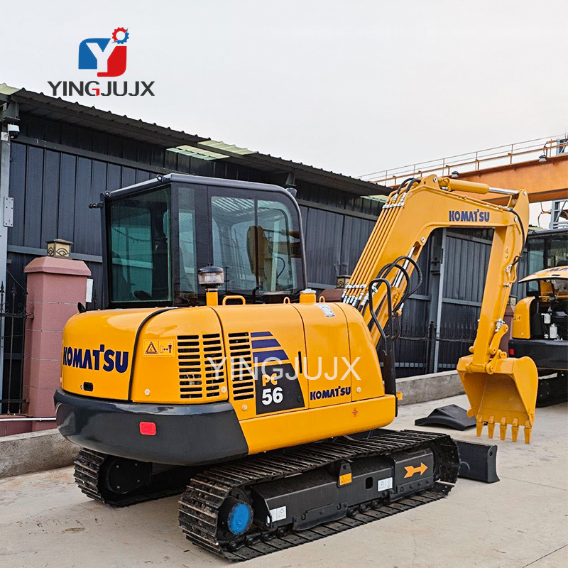 Excavadoras de pequeña y mediana escala Komatsu PC56 Excavadoras de orugas Exportaciones de comercio exterior image 1
