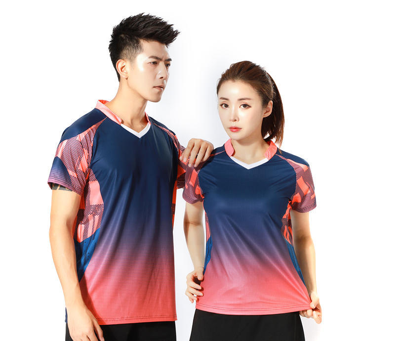 2022 juego de bádminton hombre ping-pong ropa de entrenamiento de voleibol de verano secado rápido uniforme de equipo de tenis femenino antiadherente