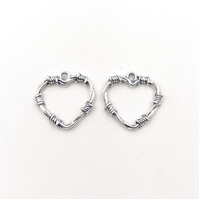 Peach, Heart Shape Pattern 1 Piece Zinc Alloy Gold Plated Peach Heart Shape Pendant DIY Jewelry Accessories Earrings Necklace