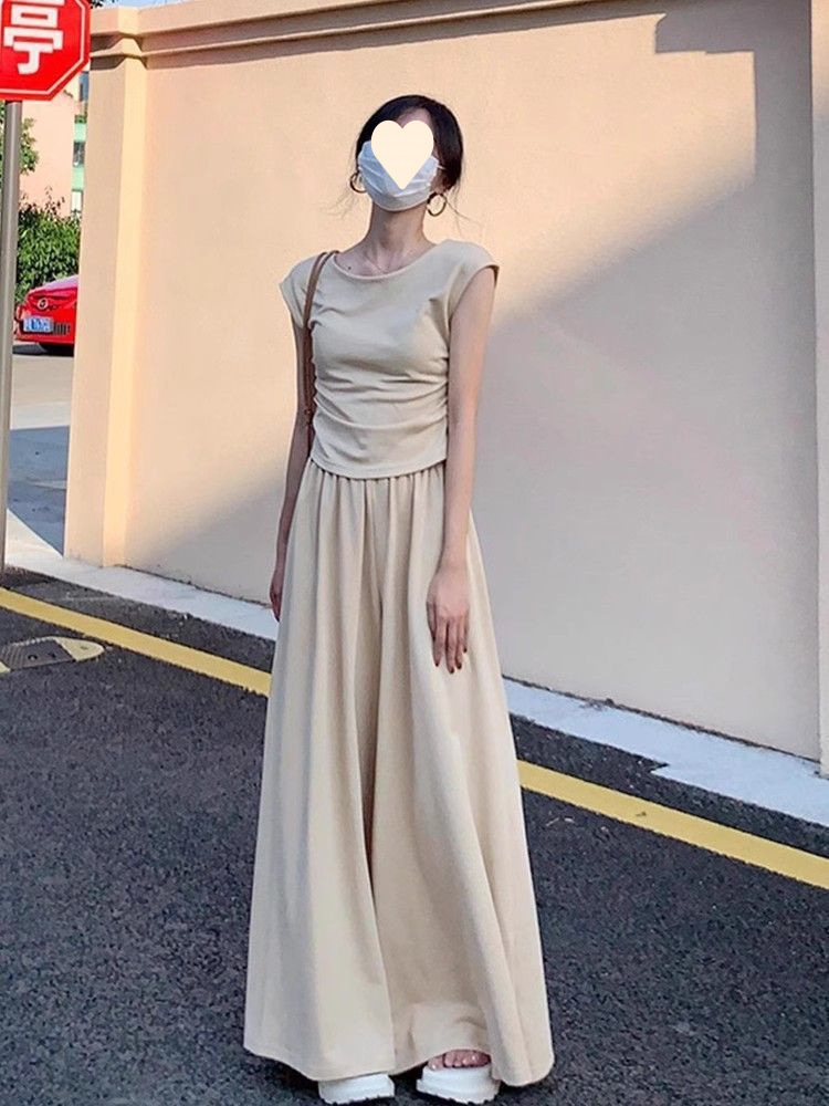 ChicShe Plus Size Tea Outfit For Women New Small Sweet Korean Style Dress Summer Set_voghion.com