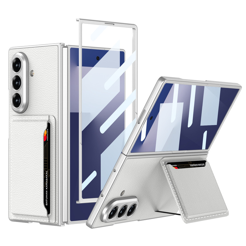 Samsung Z Fold7 携帯電話ケース カードホルダー プレーンレザー ビジネス折りたたみスクリーン 超薄型 Fold 7 保護カバーに適しています。|undefined