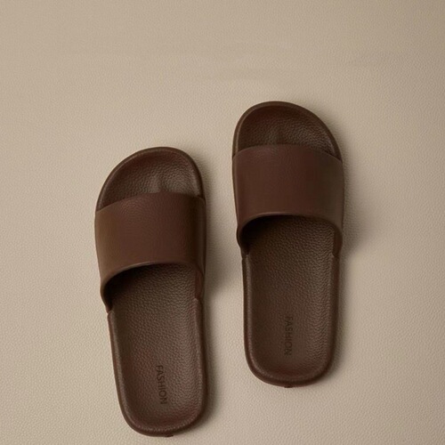High-end Slippers, Home Comfortable Lightweight Indoor Non-slip Couple Women's One-piece Slippers 2025 New Summer Men's Cool Slippers