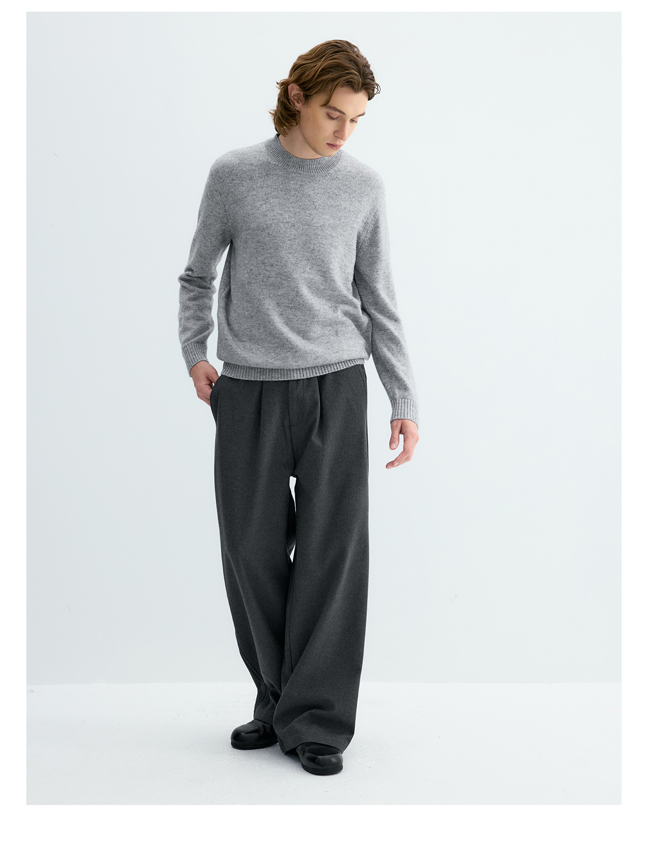 UNF Straight-Leg Drape Trousers