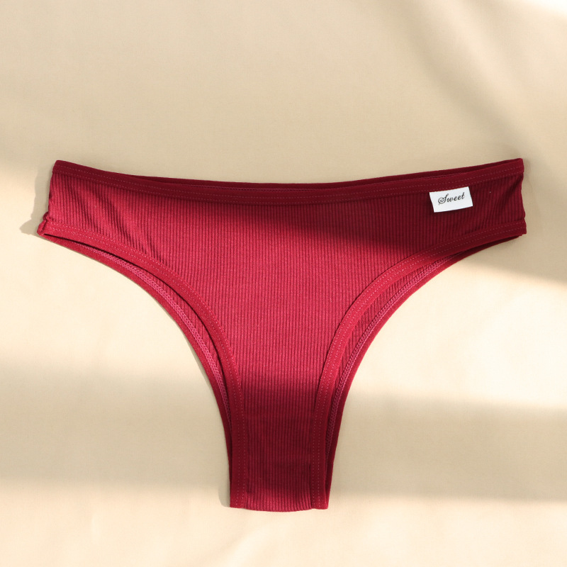 Talla grande cintura alta ropa interior de algodón de las mujeres fábrica al por mayor europeo y americano transfronterizo sexy algodón cómodo cadera calzoncillos