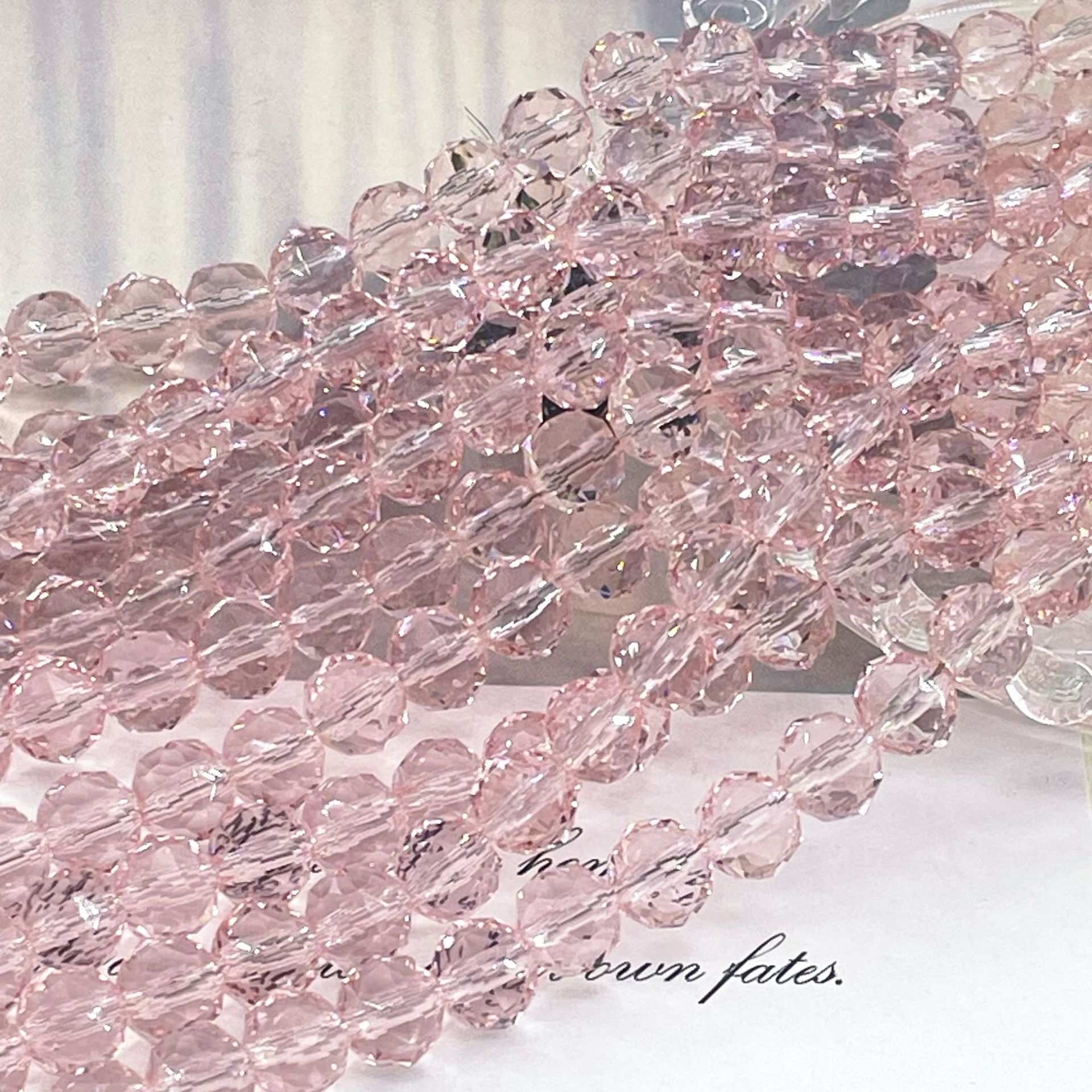 Bola de flores de 8mm Jingjing K9 cuentas sueltas de cristal 64 superficies cortadas con cuentas Accesorios de joyería hechos a mano de bricolaje Pulsera Collar lote suelto image 9