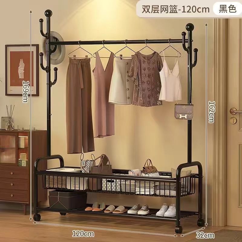 블랙 더블 레이어 120CM + 메쉬 프레임 + 신발장