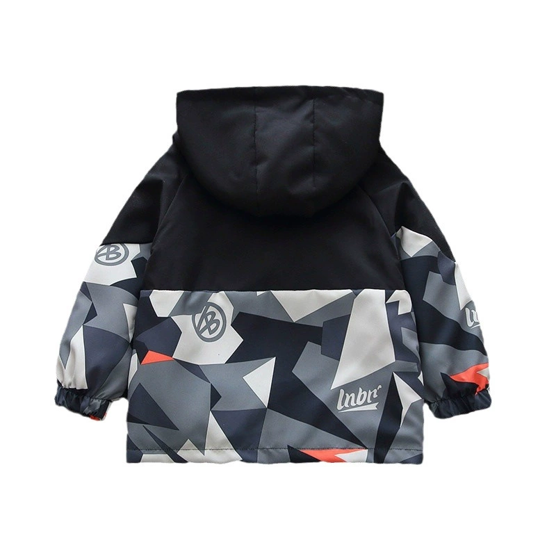Камуфляжная куртка для мальчиков, осеннее детское trench coat, детская одежда