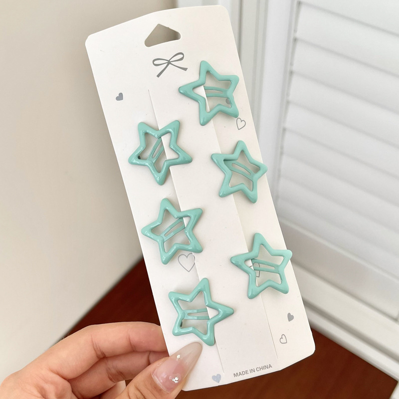 Horquilla de color dopamina, clip de pico de pato de cabello roto coreano femenino, horquilla de sentido avanzado y2k, clip lateral con flequillo, tocado