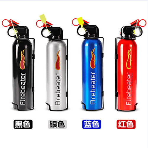 Car fire extinguisher Flame car fire extinguisher Mini dry powder fire extinguisher for car 500G with iron bracket