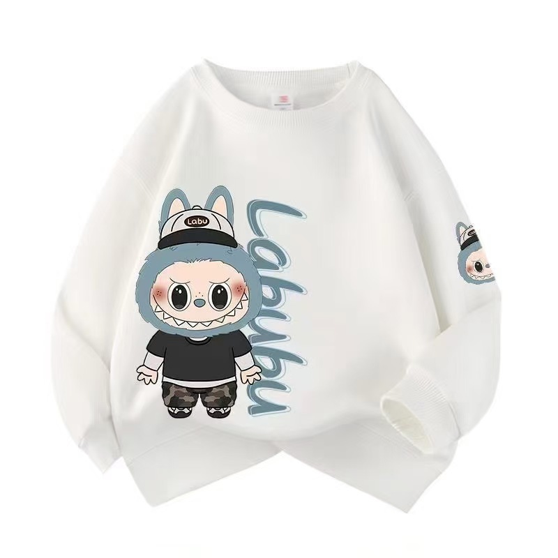 人気のあるアニメのかわいい布の長袖のガードルの女性の秋冬の新型のゆったりした大きいサイズの丸襟の上で服を着ます。|undefined