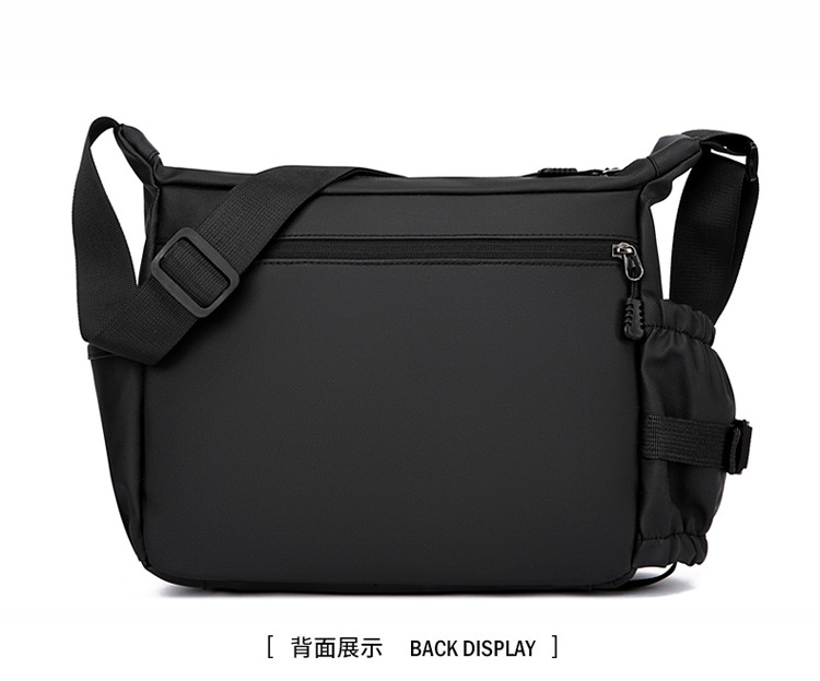 Cross-border men's single-shoulder bag, multi-layer large-capacity crossbody bag, fashionable and lightweight motorcycle bag, travel water-resistant small backpack undefined