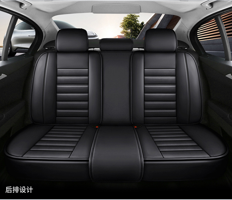 New Foreign Trade Full Leather Car Seat Cushion Car Seat Cover Four Seasons Full Surround Car Seat Cushion Temu Amazon Factory