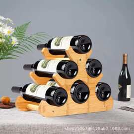 红酒架竹制展示架酒瓶架客厅桌面酒架创意葡萄酒架家用