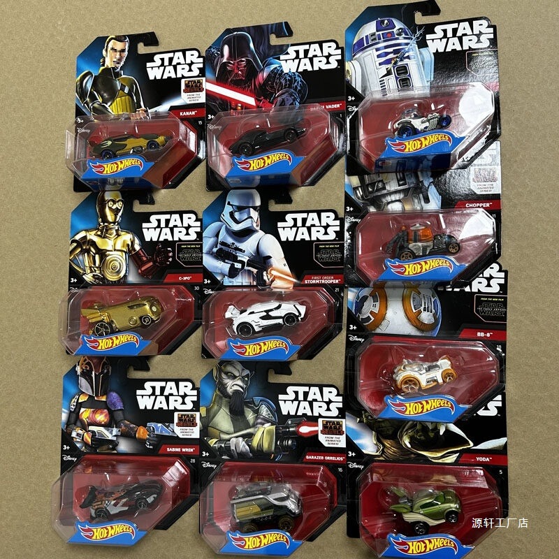 Star Wars 7 Character Cars, Set of Five, Djp17 Alloy Car, Boy's Toy Car Model, Hotwheel