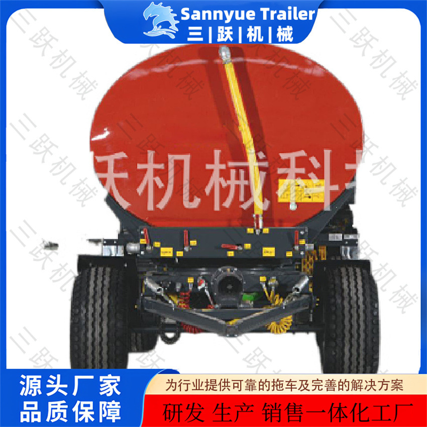 10吨水罐拖车 油罐拖车 罐车 各种尺寸颜色均可根据需求做