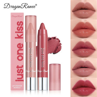 Cross-border Moisturizing Lipstick Crayon Lipstick nude cameo brown lipstick pen lip liner lip balm pen solid lip gloss