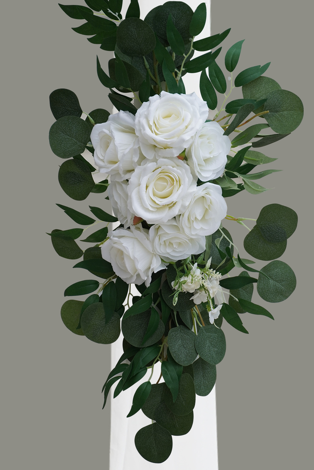 门楣花，人造婚礼拱门花套件，用于婚礼仪式和接待背景装饰