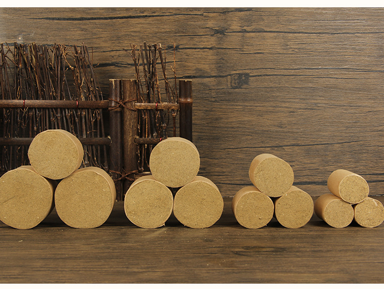 Moxa Sticks Ai Zhu 艾柱 Thick Moxibustion Cones for Home Warming Care 12 Per Sheet preparation