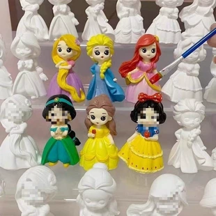Гипсовая фигурка принцессы 3D для раскрашивания