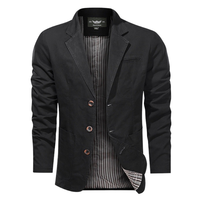 2022 primavera nuevo retro traje de color sólido de los hombres de negocios juventud suelta traje versátil chaqueta casual chaqueta