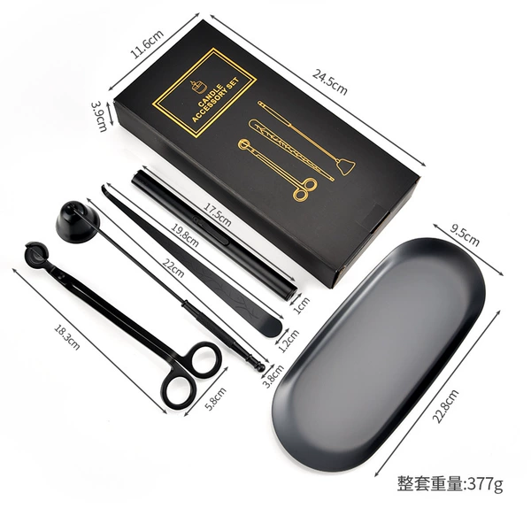 Black 5 -piece set, color box installation
