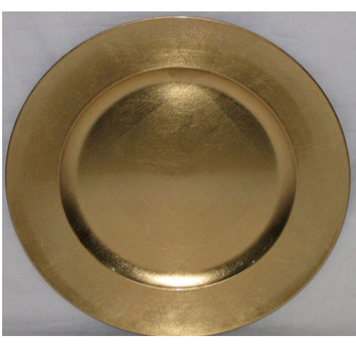 Minhuou Foreign Trade Factory Plastic Tray Metallic Wedding Party Christmas Main Tray Chassis Charger Board