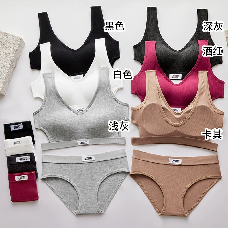 Underwear, sexy push up bra, supporting wireless bra, lace comfortable set