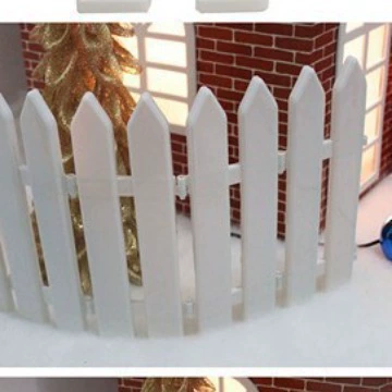 Fence, Christmas plastic white accessory, (Cross-border trading), custom-made