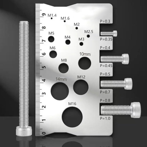 Cross-border factory direct sale 410 stainless steel screw measuring tool precise pitch measurement diameter screw caliper M