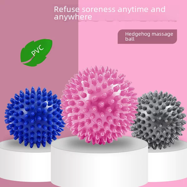 7.5cm 9cm PVC pricking ball acupoint massage ball grip ball pointed nail fascia yoga ball fitness ball hedgehog ball