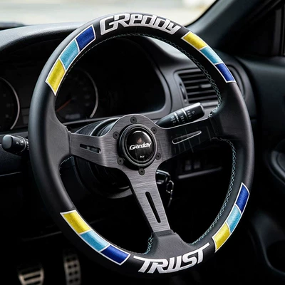 Concave Three-Color Stripe Embroidery Modified – Steering wheel