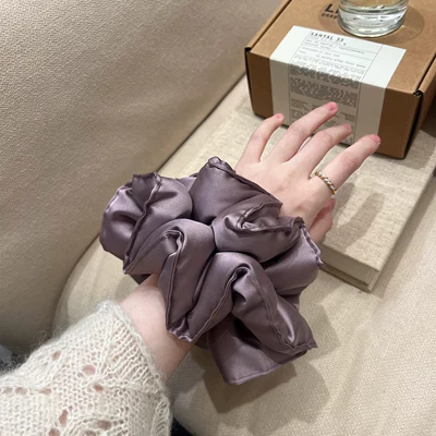 Hair Tie, Versatile Bun | Saç üçün rezinlər - purple-mini-pillow-hair-tie