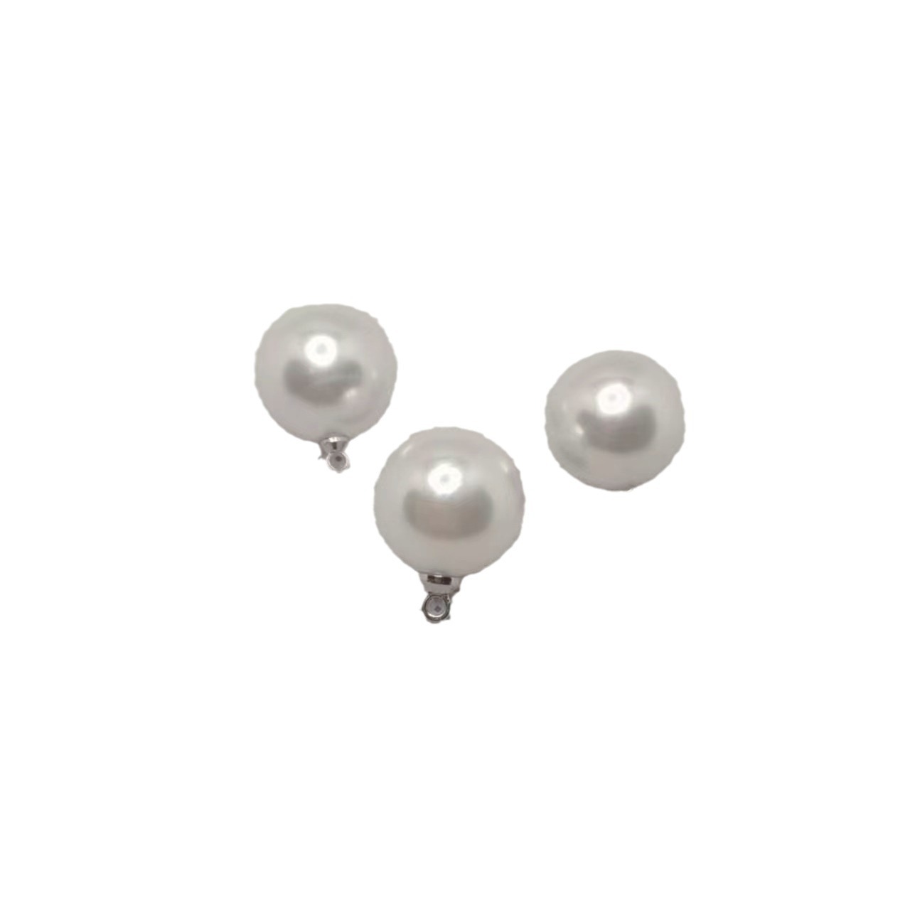 Round beads pearl, pendant, earrings handmade, necklace, accessory, accessories, DIY 5