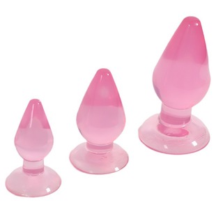 Prostate Massager Transparent Crystal Glass Anal Plug Outgoing Back Atrium Anus Chrysanthemum Expanding Anal Device Male Anal Plug