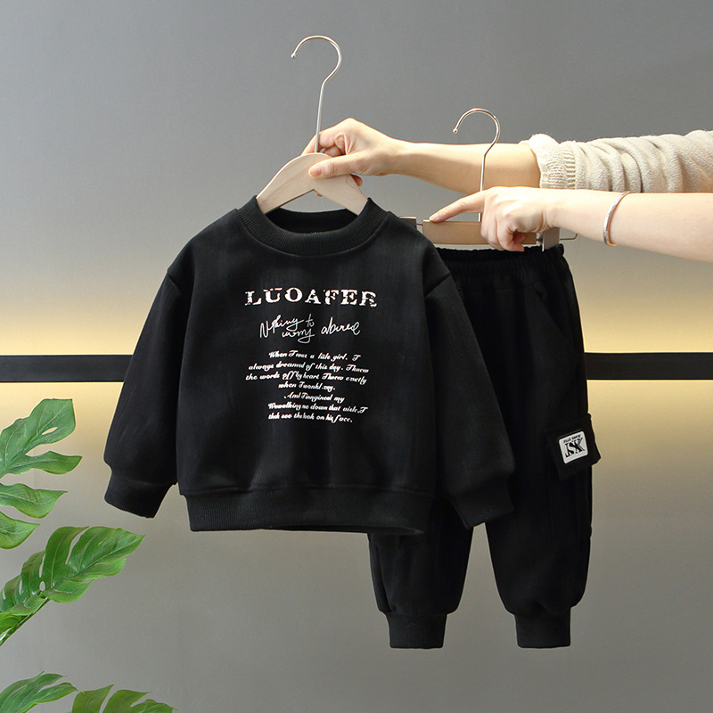 Conjunto de Sudadera Estilosa para Niños 7718, Primavera-Otoño 2026, Ropa Deportiva Infantil, Ropa para Bebés