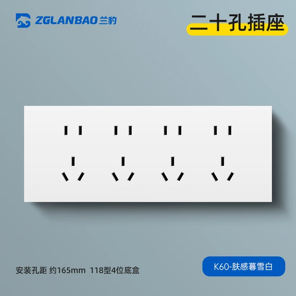 118 four 20 -hole sockets (original 12 holes)