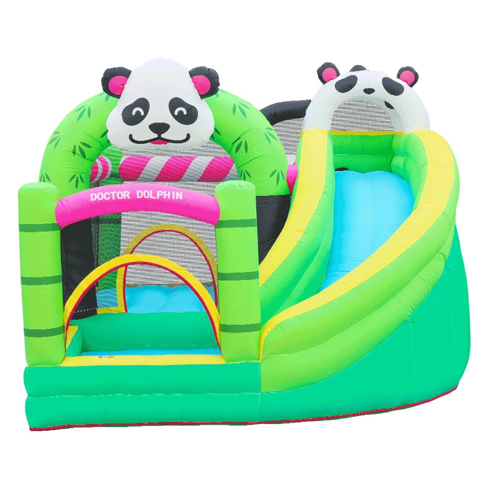 Doctor Dolphin | Inflable Castillo Panda tema de los niños trampolín inflable de los niños tobogán pequeño tobogán inflable