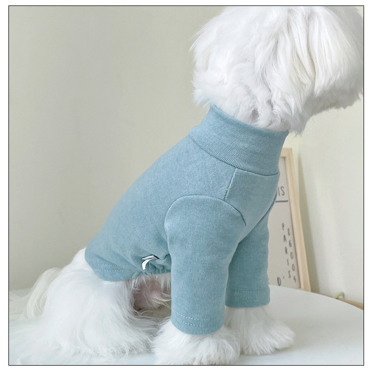 Simple Style Cotton Solid Color Pet Clothing display picture 3