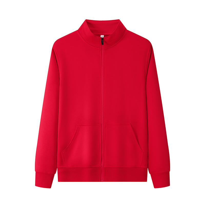 Primavera y otoño cuello sólido suéter personalizado LOGO restauración ropa de trabajo supermercado ropa promocional camiseta publicitaria impresión bordado