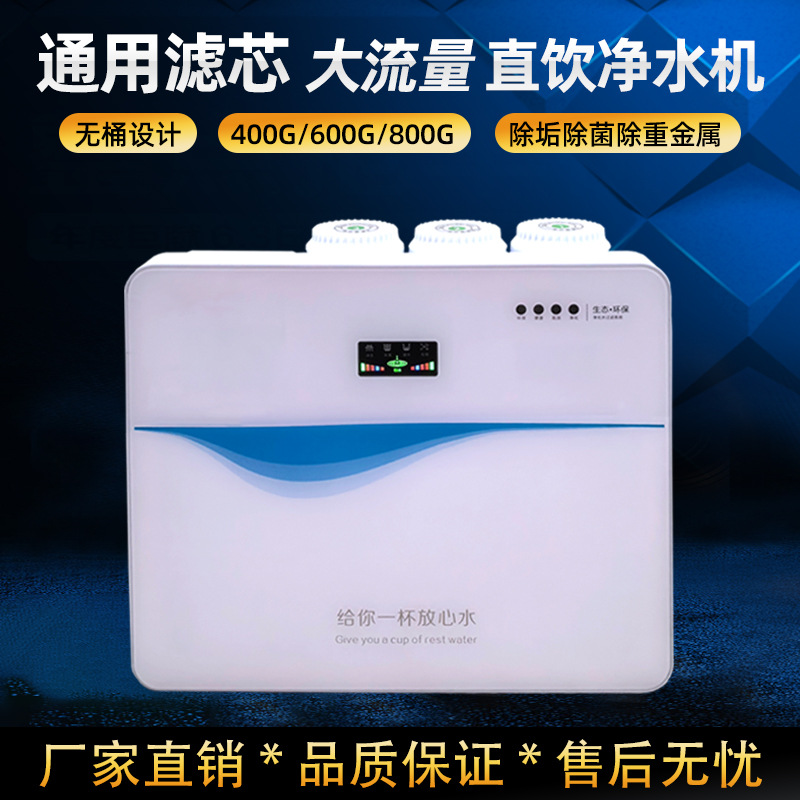 Water Purifier for Direct Drinking, Household Ro Reverse Osmosis Filtration 100g, Kitchen Tap Water 400g, Commercial High-Flow Under-Sink Type