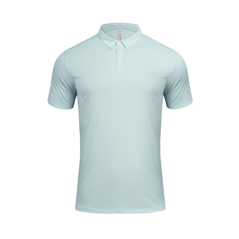LULU nueva camisa de polo de tenis deportivo de secado rápido Golf ligero transpirable de manga corta hombres y mujeres al por mayor transfronteriza