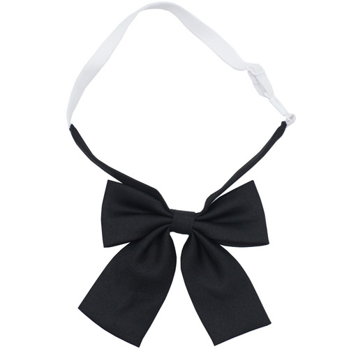 JK collared flower girl Korean version Japanese college style school uniform solid color bow tie black brown accessories trendy
