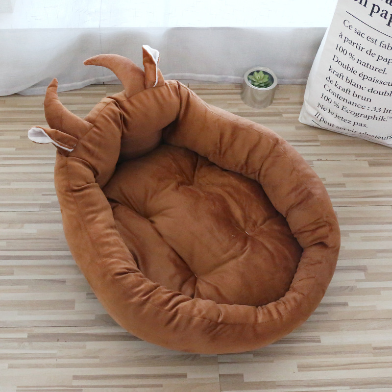 Pet Thickened Cartoon Shaped High Backrest Embracing Cat Universal Nest Dog Mattress_voghion.com