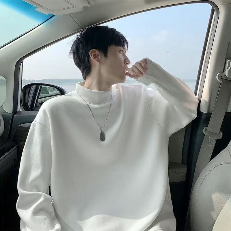White [Tall Collar Fleece] - Size M (Recommended for 75-95 lbs)