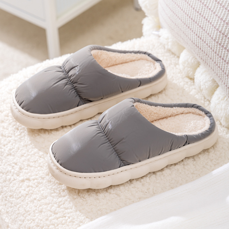 Nuove pantofole in cotone autunnali e invernali per gli amanti delle pantofole da interno con suola spessa antiscivolo, calde e morbide, da uomo e da donna_voghion.com
