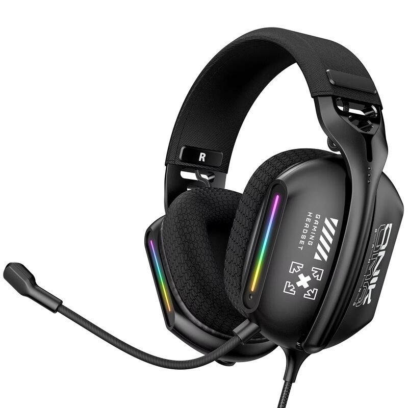 Onikuma X12 Factory Price Black Light-Emitting Diode Wired USB Computer Gaming Headset Headphone with Mic