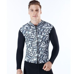 Manadi 3mm Diving Suit Men's Split Diving Top Neoprene Outdoor Swimming Warm Suit
